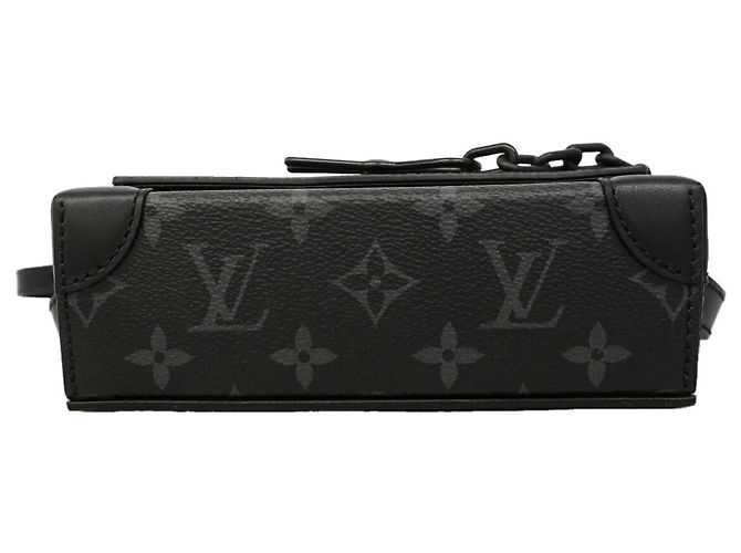Borsa a tracolla portafoglio indossabile Louis Vuitton Monogram Eclipse Steamer Nero - vista 3