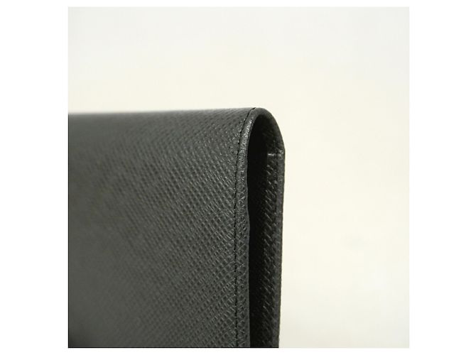 Louis Vuitton Taiga Portefeuille Brazza Long Wallet Grigio - vista 7