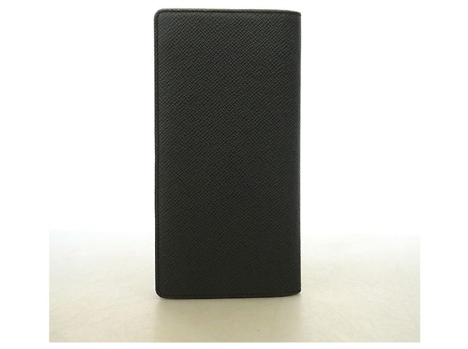 Louis Vuitton Taiga Portefeuille Brazza Long Wallet Grigio - vista 8