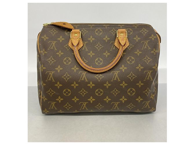 Borsa Louis Vuitton Monogram Speedy 30 Marrone - vista 11