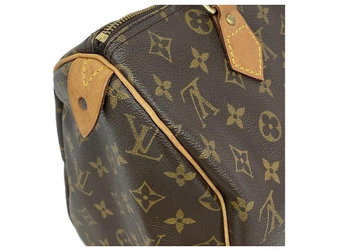 Borsa Louis Vuitton Monogram Speedy 30 Marrone - vista 6