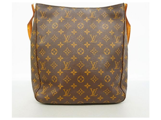 Borsa a tracolla Louis Vuitton Monogram Looping GM Marrone - vista 12