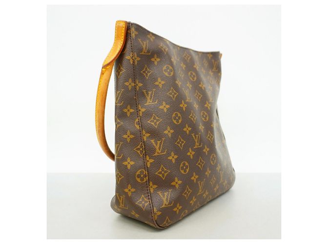 Borsa a tracolla Louis Vuitton Monogram Looping GM Marrone - vista 2