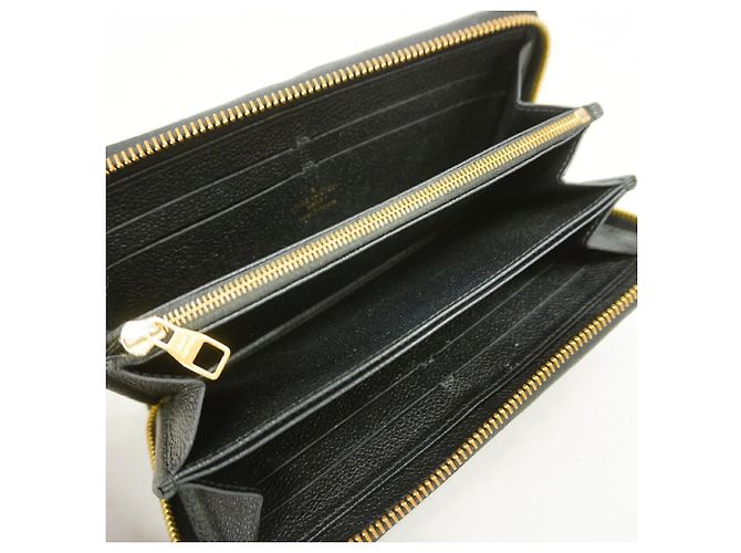Louis Vuitton Monogram Empreinte Zippy Wallet M60571 Noir Negro - vista 4