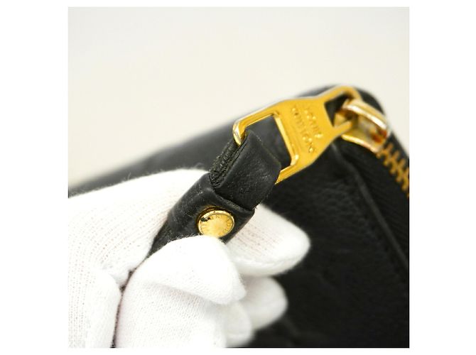 Louis Vuitton Monogram Empreinte Zippy Wallet M60571 Noir Negro - vista 8