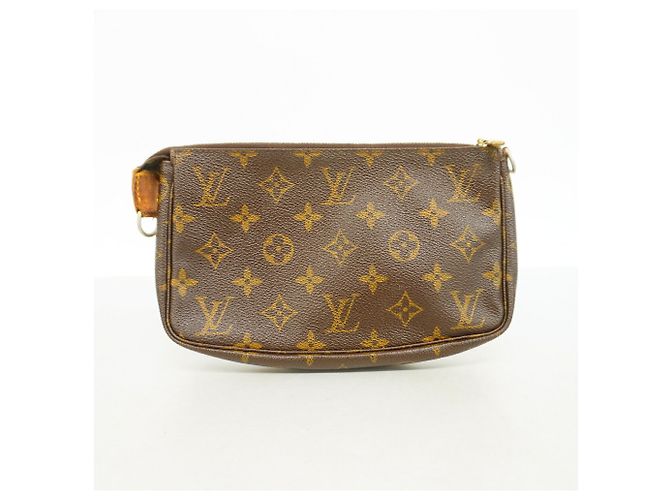 Borsa Louis Vuitton Monogram Pochette Accessoires Marrone - vista 10