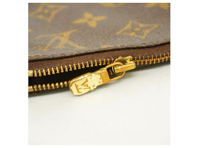 Borsa Louis Vuitton Monogram Pochette Accessoires Marrone - vista 8