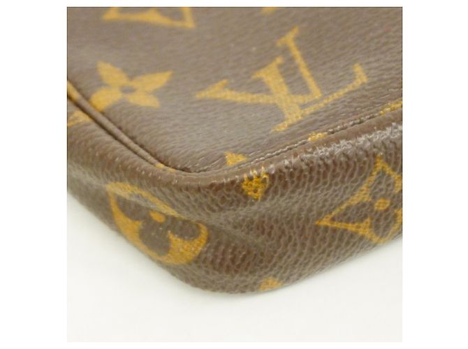 Borsa Louis Vuitton Monogram Pochette Accessoires Marrone - vista 9