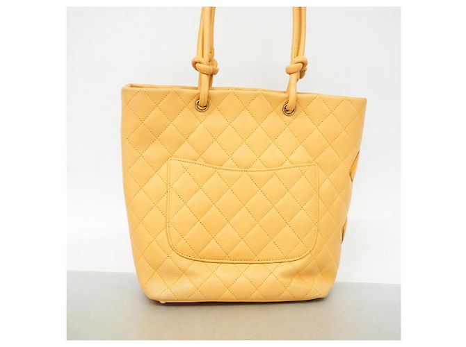 Chanel Cambon Tote Bag aus Lammleder Beige - Ansicht 11