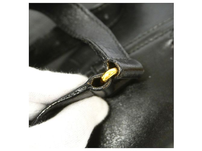 Bamboo Zaino Gucci in pelle nera con bambù Nero - vista 11