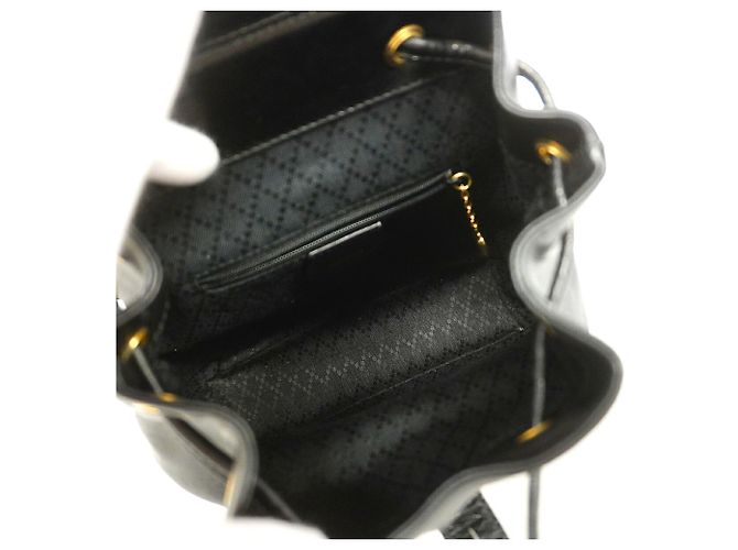 Bamboo Zaino Gucci in pelle nera con bambù Nero - vista 4