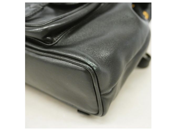 Bamboo Zaino Gucci in pelle nera con bambù Nero - vista 7