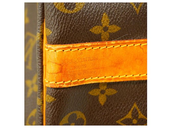 Keepall Borsa Boston Louis Vuitton Marrone - vista 5