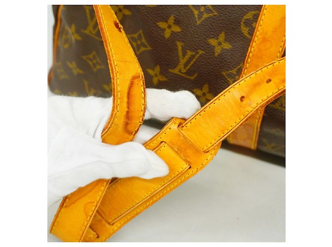 Keepall Borsa Boston Louis Vuitton Marrone - vista 7