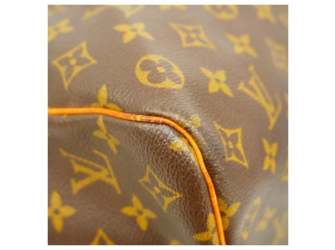 Keepall Borsa Boston Louis Vuitton Marrone - vista 8