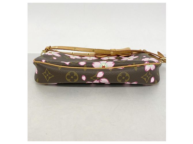 Louis Vuitton Monogram Cherry Blossom Pochette Accessoires Marrone - vista 3