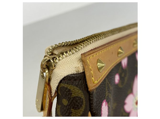 Louis Vuitton Monogram Cherry Blossom Pochette Accessoires Marrone - vista 6