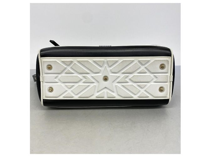 Borsa in pelle Christian Dior Vibe Nero Bianco - vista 3
