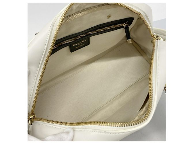 Borsa in pelle Christian Dior Vibe Nero Bianco - vista 4