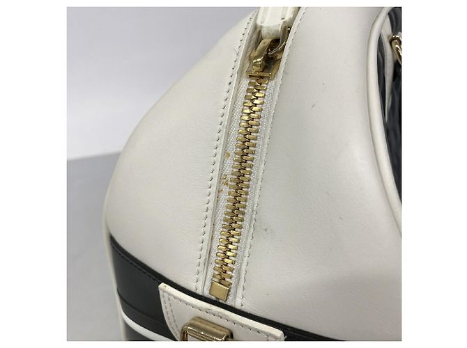 Borsa in pelle Christian Dior Vibe Nero Bianco - vista 7
