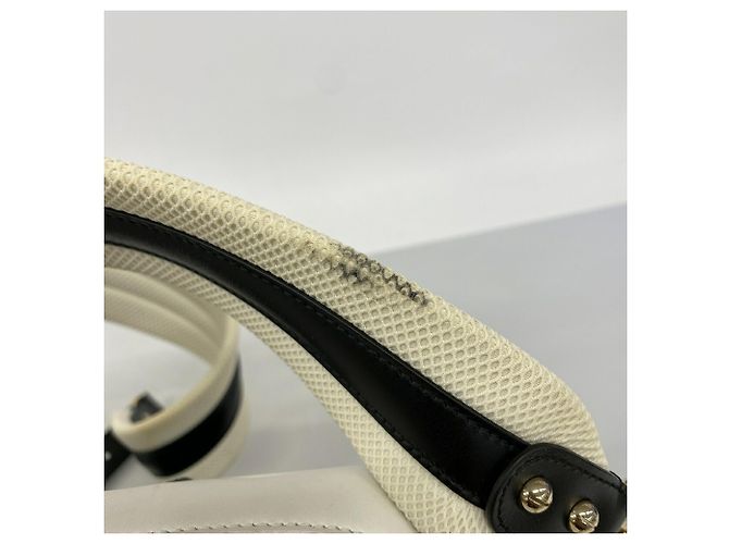 Borsa in pelle Christian Dior Vibe Nero Bianco - vista 8