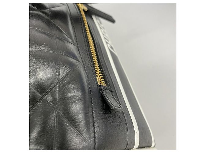 Borsa in pelle Christian Dior Vibe Nero Bianco - vista 9