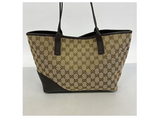 Borsa Tote Gucci GG Canvas Marrone Beige - vista 12