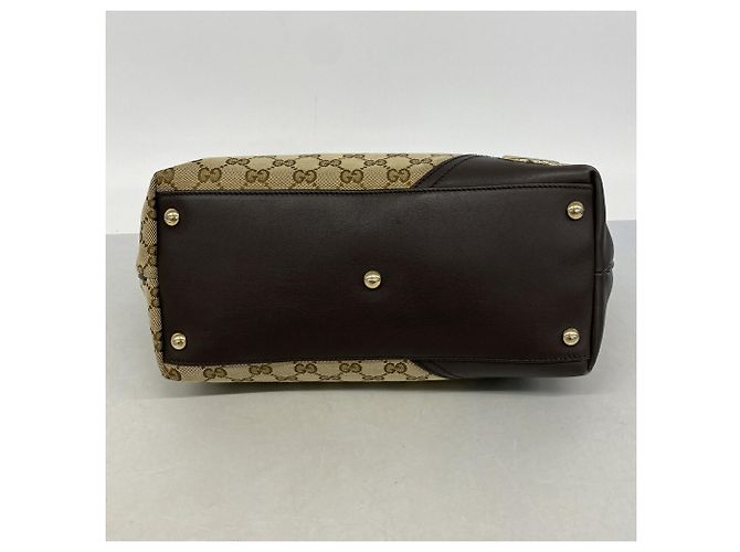 Borsa Tote Gucci GG Canvas Marrone Beige - vista 3
