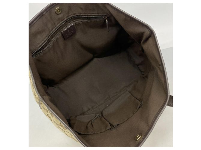 Borsa Tote Gucci GG Canvas Marrone Beige - vista 4