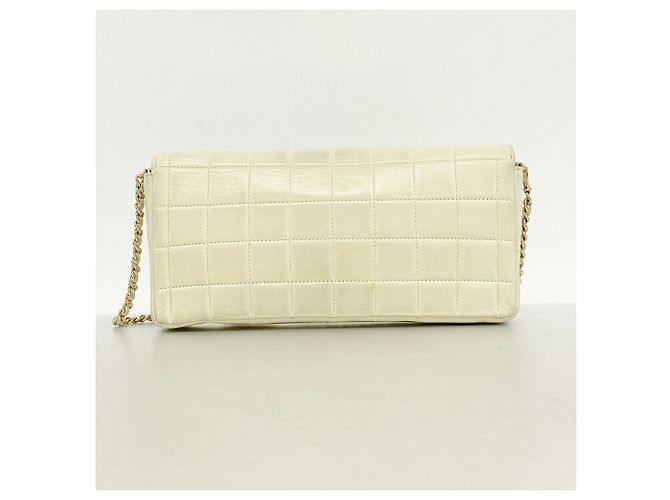 Borsa a tracolla Chanel Chocolate Bar con catena Beige - vista 10