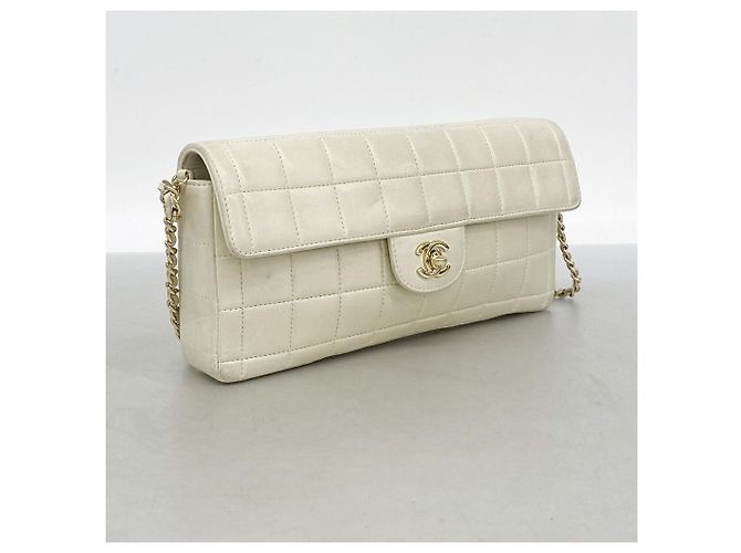Borsa a tracolla Chanel Chocolate Bar con catena Beige - vista 2