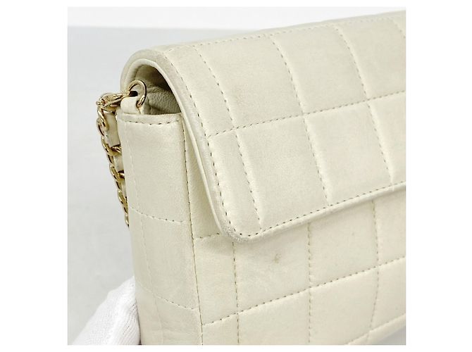 Borsa a tracolla Chanel Chocolate Bar con catena Beige - vista 7