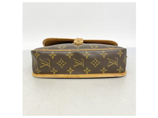 Borsa a tracolla Louis Vuitton Monogram Gibeciere PM Marrone - vista 3