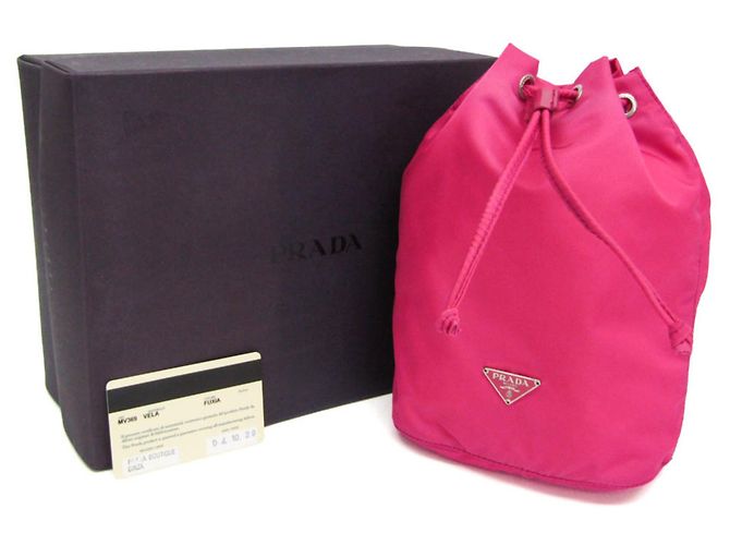 Pouch con coulisse Prada VELA MV369 Rosa - vista 2