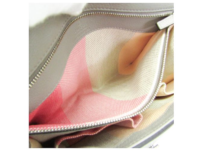 Borsa a tracolla in pelle con nappe Gucci Daily Bamboo Marrone - vista 11