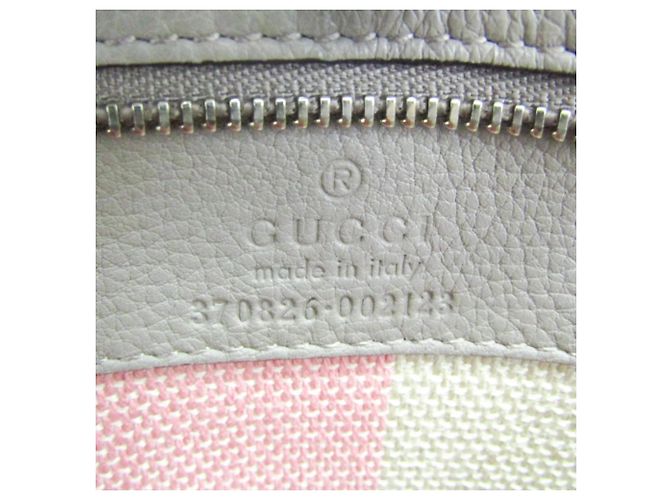 Borsa a tracolla in pelle con nappe Gucci Daily Bamboo Marrone - vista 12