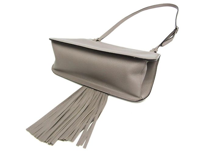 Borsa a tracolla in pelle con nappe Gucci Daily Bamboo Marrone - vista 2