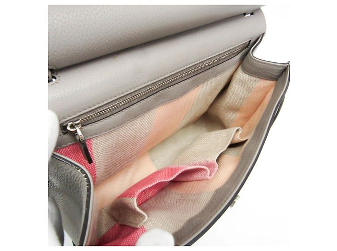 Borsa a tracolla in pelle con nappe Gucci Daily Bamboo Marrone - vista 3