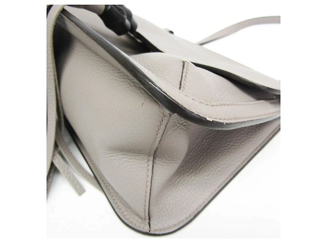 Borsa a tracolla in pelle con nappe Gucci Daily Bamboo Marrone - vista 5