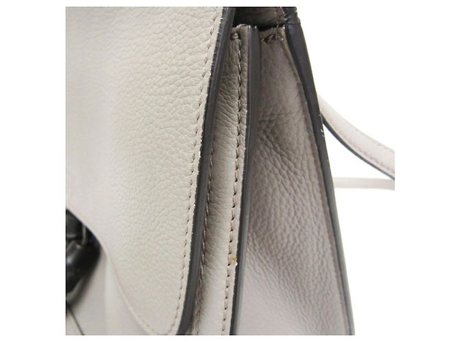 Borsa a tracolla in pelle con nappe Gucci Daily Bamboo Marrone - vista 6