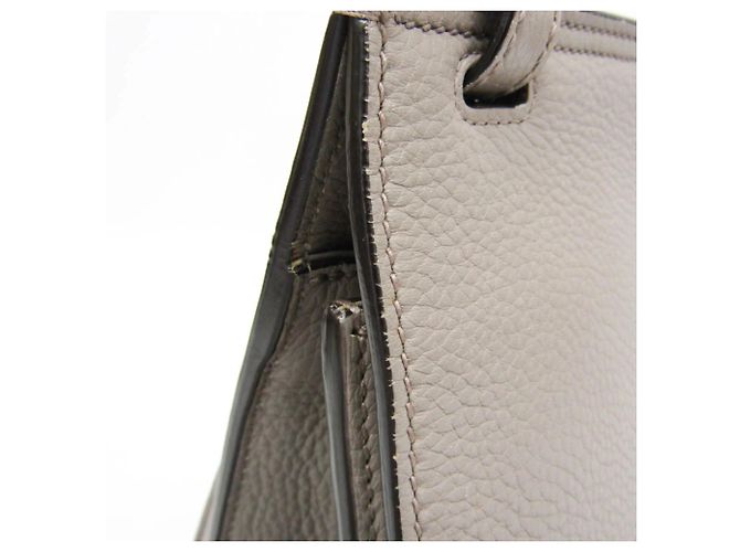 Borsa a tracolla in pelle con nappe Gucci Daily Bamboo Marrone - vista 7
