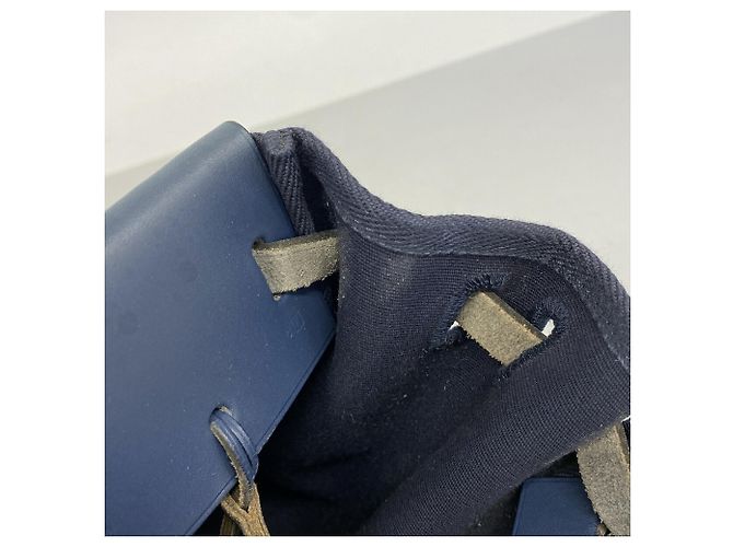 Hermès Borsa Tote Hermes Herbag Cabas Blu navy - vista 11