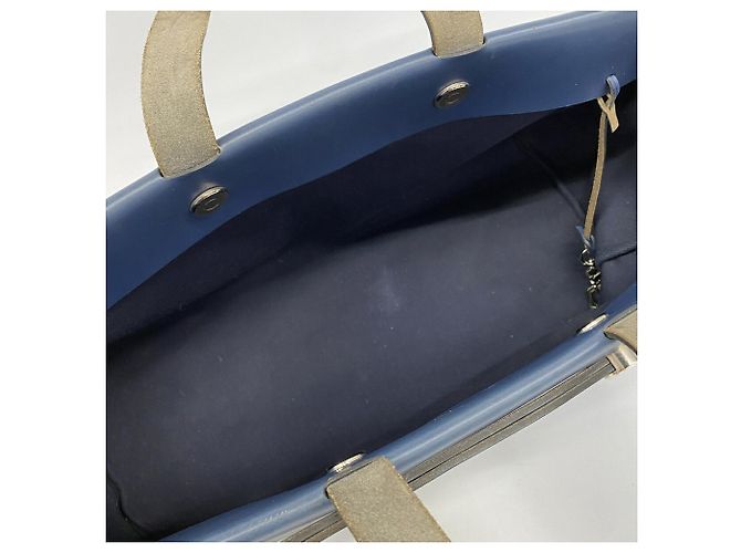 Hermès Borsa Tote Hermes Herbag Cabas Blu navy - vista 4
