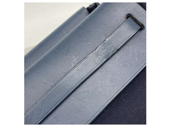 Hermès Borsa Tote Hermes Herbag Cabas Blu navy - vista 8