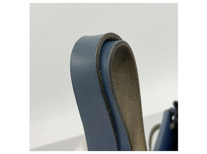 Hermès Borsa Tote Hermes Herbag Cabas Blu navy - vista 9