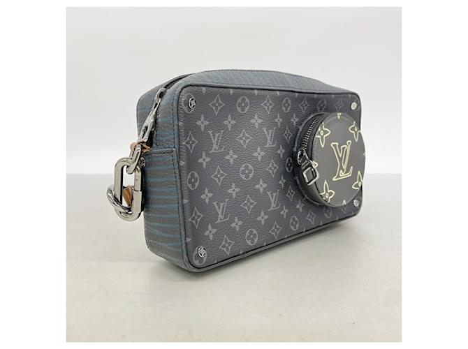 Borsa a tracolla Louis Vuitton Monogram Eclipse Nero - vista 2