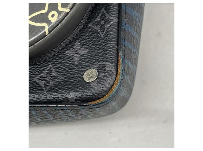 Borsa a tracolla Louis Vuitton Monogram Eclipse Nero - vista 6
