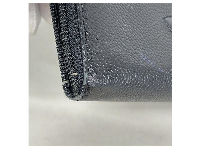 Portafoglio lungo Chanel in vitello granulato nero - vista 5
