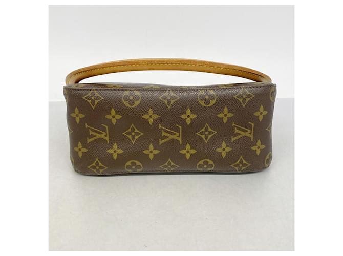 Borsa a tracolla Louis Vuitton Monogram Looping MM Marrone - vista 3