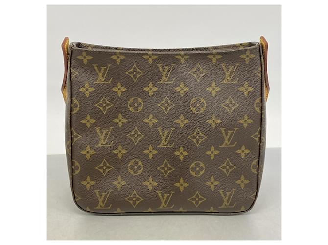 Borsa a tracolla Louis Vuitton Monogram Looping MM Marrone - vista 8